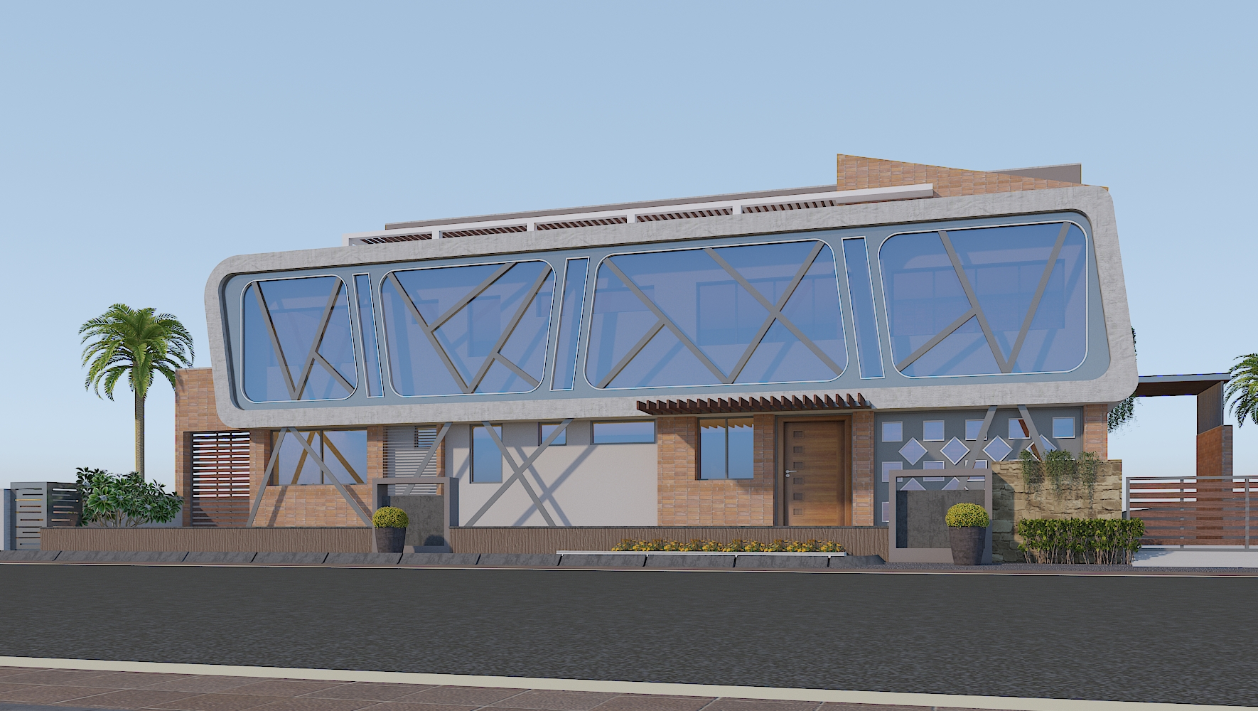Industrial Park Front Elevation